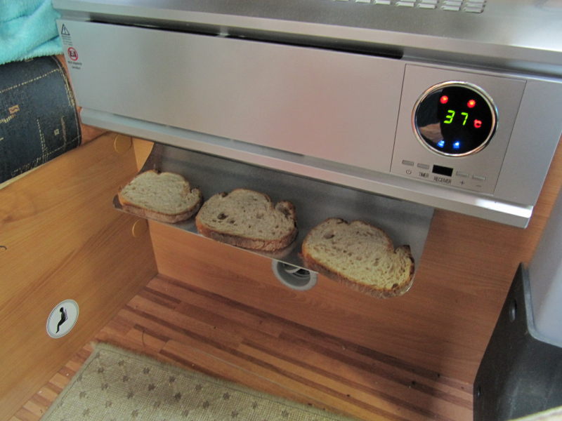 Heizlüfter als Toaster